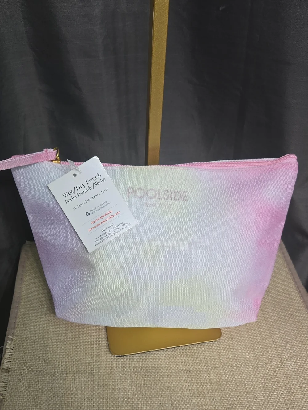 Poolside Pink Tie-Dye Wet/Dry Swim Pouch